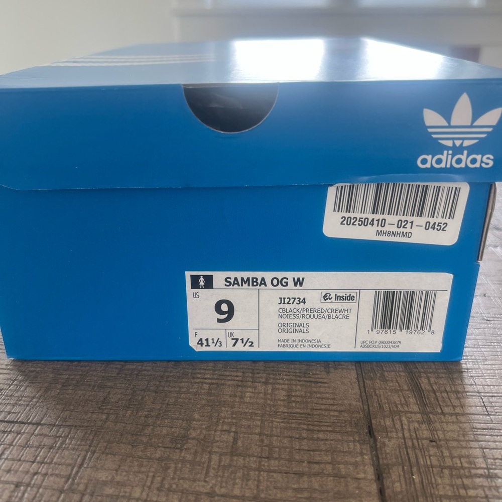 New With Box adidas Samba OG Women's Sneakers - Red and leopard
